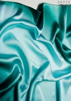 Эксклюзивный платок батик «Бирюзовое сияние» (шелк, ручная работа)