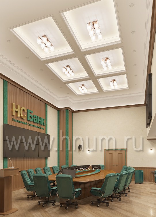 Дизайн-проект конференц зала банка - конференц-залы под ключ - студии и мастерские БМ ХНУМ