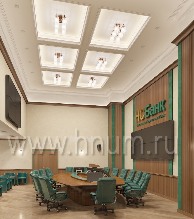 Дизайн-проект конференц зала банка - конференц-залы под ключ - студии и мастерские БМ ХНУМ