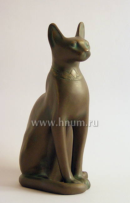 Декоративная напольная статуэтка кошки из гипса Бастет - Коллекция: Скульптура Древнего Египта