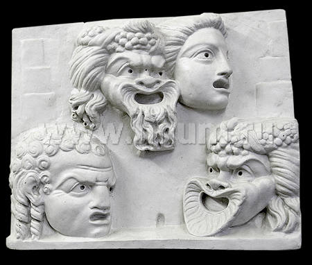Интерьерная скульптура МАСКИ древнегреческого инициатического театра