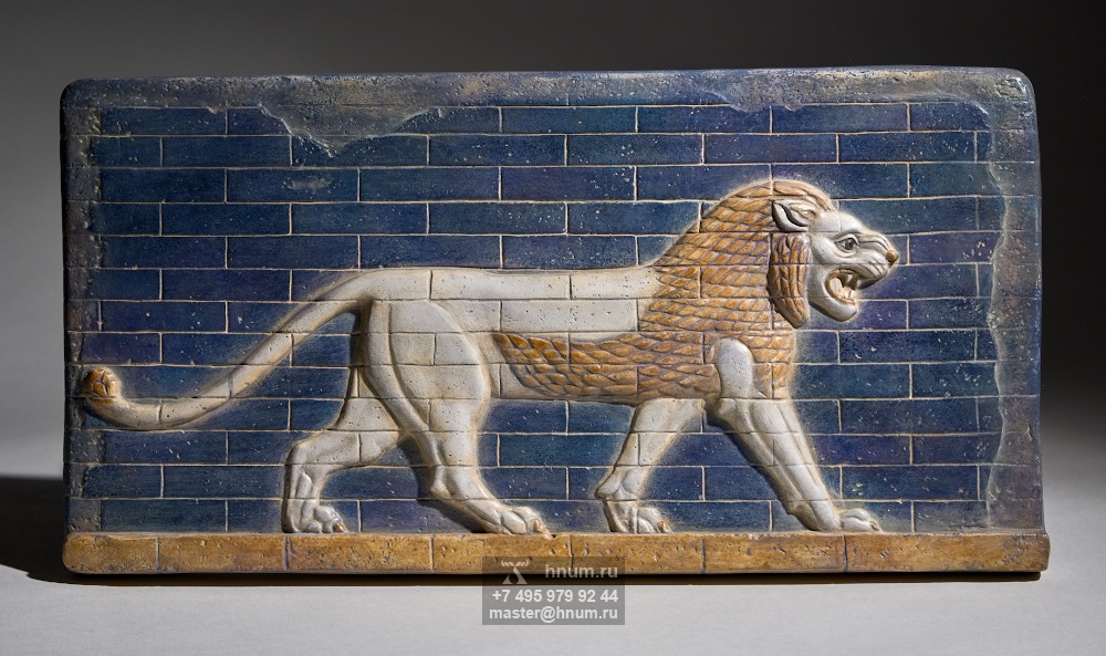 Декоративный скульптурный рельеф Лев с ворот Иштар - Коллекция: Древняя Месопотамия