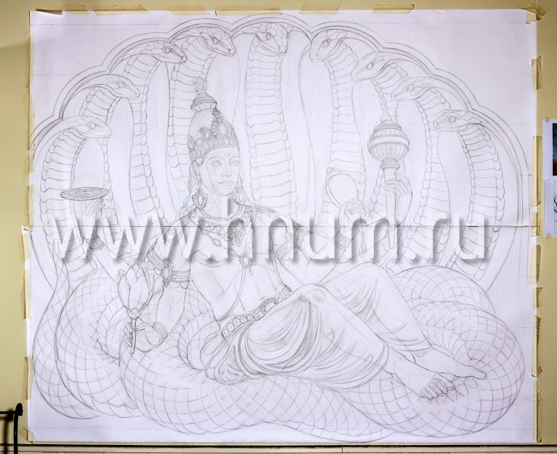 Большое декоративное лепное панно-барельеф - процесс создания - художественная мастерская БМ ХНУМ
