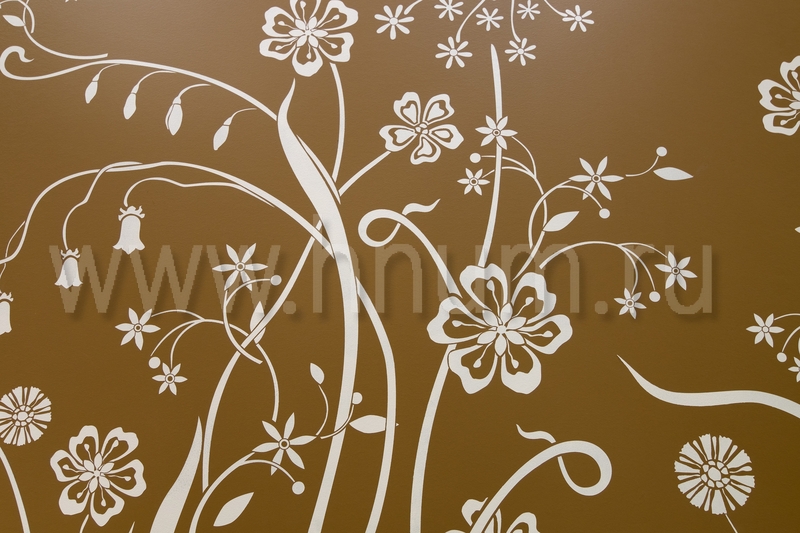 Декоративная трафаретная роспись на стене в коридоре - на заказ - художественная мастерская БМ ХНУМ