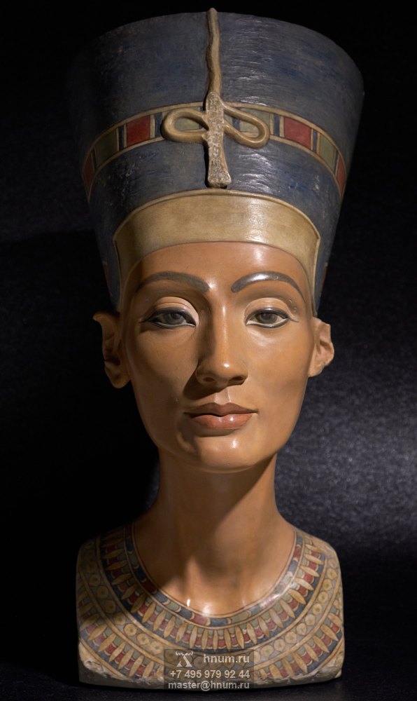 Нефертити - скульптурный бюст репродукция - Древний Египет - Коллекция интерьерной скульптуры Хнум