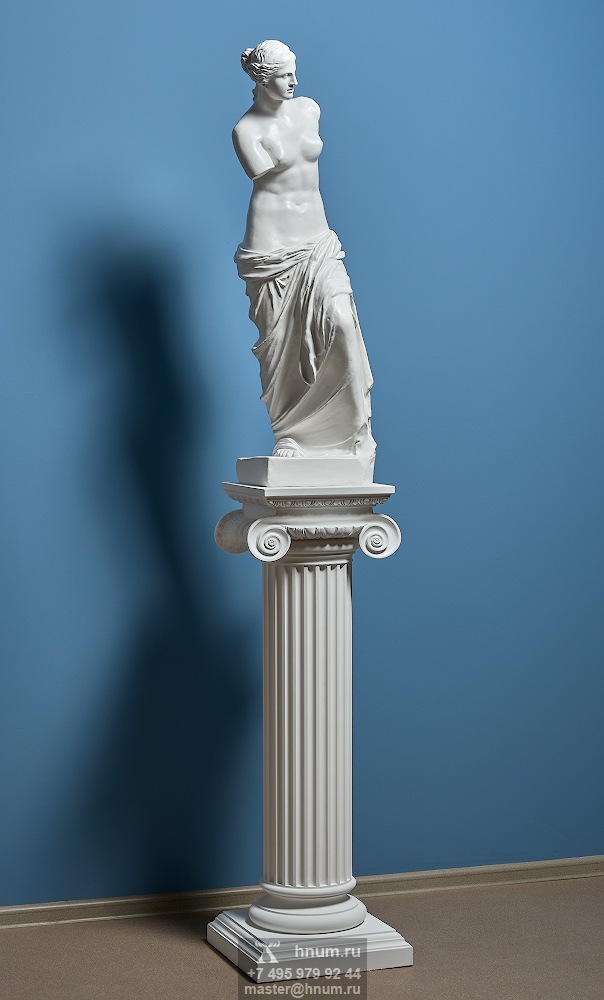 Скульптура Венера Милосская на декоративной колонне - на заказ -скульптурная мастерская ХНУМ