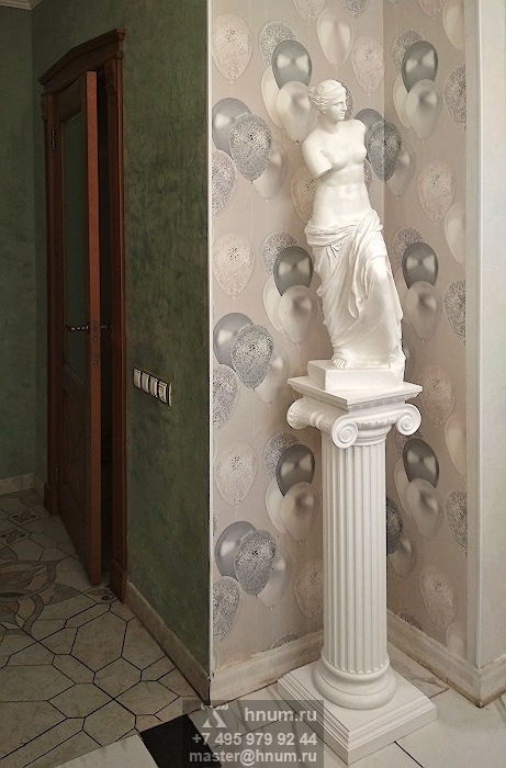 Скульптура Венера Милосская на декоративной колонне - на заказ -скульптурная мастерская