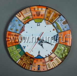 Витражные часы Город тиффани - витражи в подарок - купить в интернет магазине БМ ХНУМ