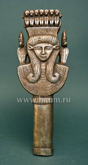 Декоративная скульптура из гипса Систр - Коллекция: Скульптура Древнего Египта Декоративная скульптура из гипса Систр - Коллекция: Скульптура Древнего Египта